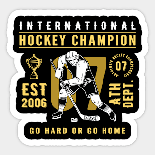 Hockey Champion Sticker
